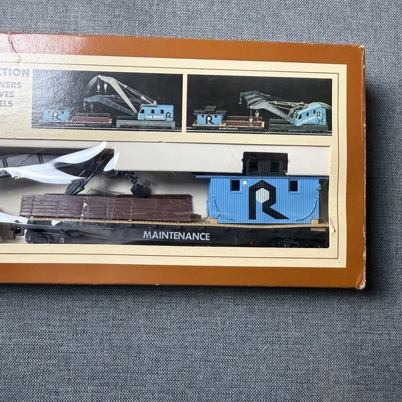 Vintage Tyco Operating Crane Car With Boom Tender Set Ho Scale - Picture 3 of 4